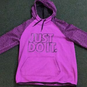 Purple Nike Just Do It Hoodie